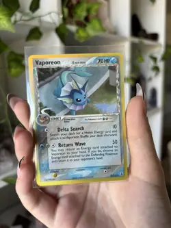 ERROR CARD Vaporeon Delta Species Holo Rare 18/113 Pokemon TCG - Image 2