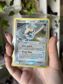 ERROR CARD Vaporeon Delta Species Holo Rare 18/113 Pokemon TCG - Image 3
