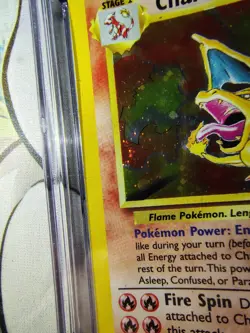 Charizard Base Set 2 4/130 CGC 7.5 Pokemon 2000 Holo Near Mint+ With Half Swirl - Image 2