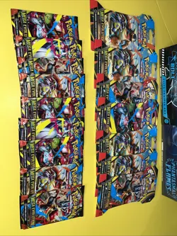 Pokemon TCG Lot Of 16 Total -9 Booster Packs + 7 Booster Sleeves Factory Sealed - Image 1