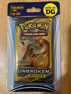 POKEMON DG BLISTER 1 MINI PACK - SUN & MOON UNBROKEN BONDS - SEALED - Image 1