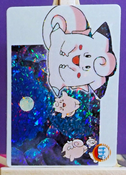 POKEMON POCKET MONSTERS VENDING PRISM STICKER 344 CLEFAIRY - Image 2