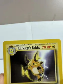 Pokemon Lt. Surge's Raichu Gym Heroes 28/132 Unlimited Non Holo Rare - Image 2