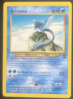 Pokemon Articuno BLACK STAR 48 - WOTC PROMO - League 2002 - Image 1