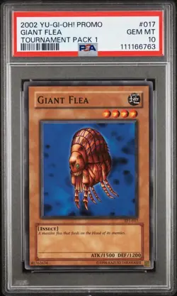2002 Yu-Gi-Oh! Shining Friendship, Giant Flea, Oscillo Hero #2, IotT PSA Lot X4 - Image 2
