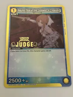 Union Arena TCG - Asuna (Judge Pack) UEPR/SAO-1-020 U - NM - Image 1