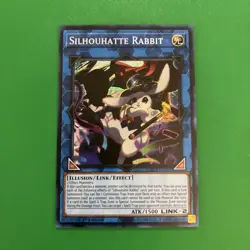 Yugioh Silhouhatte Rabbit MP25-EN090 2025 1st Edition Prismatic Secret Rare NM - Image 1
