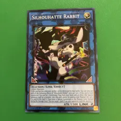 Yugioh Silhouhatte Rabbit MP25-EN090 2025 1st Edition Prismatic Secret Rare NM - Image 2