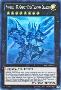 Yugioh! MP Number 107: Galaxy-Eyes Tachyon Dragon - LTGY-EN044 - Ghost Rare - Un - Image 1