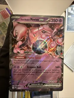 Team Rocket's Mewtwo ex 205 Jumbo Cards Holo - Image 3