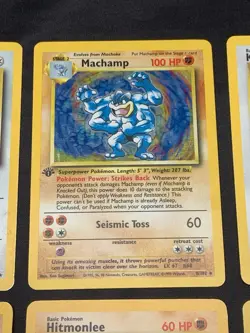 Vintage Pokemon Cards Rare Holo Lot WOTC MP/HP Hitmonlee, Hitmonchan, Hitmontop - Image 3