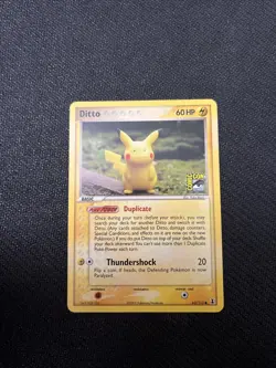 Pokemon Delta Species Ditto (Pikachu) Comic Con Promo Card 63/113 - Vintage - LP - Image 1