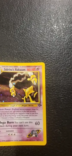 Pokemon Sabrina's Alakazam Gym Challenge Holo Foil Card 16/132 MP - Image 3