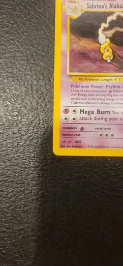 Pokemon Sabrina's Alakazam Gym Challenge Holo Foil Card 16/132 MP - Image 5