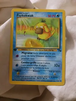 Psyduck 53/62 1st Edition - Fossil Set 1999 french psykokwak WOTC Pokemon Card - Image 1