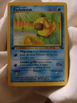 Psyduck 53/62 1st Edition - Fossil Set 1999 french psykokwak WOTC Pokemon Card - Image 3