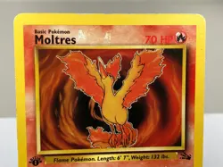 Moltres 27/62 Fossil Set Rare WOTC Pokemon Card 1st Edition - Moderately Played - Image 3