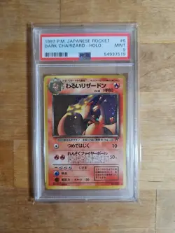 Pokemon PSA 9 MINT 1999 Blaine's Charizard Japanese Gym Challenge Holo Card - Image 1