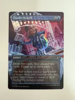Frantic Search Foil Borderless MTG Magic the Gathering Card NM Near Mint CMM - Image 1