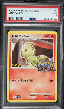 Ninetales 3/16 | Holo Foil Rumble Promo | 2009 | Pokemon Card | PSA 7 - Image 1