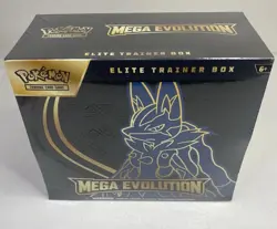 Pokemon TCG Mega Evolutions Elite Trainer Box ETB Lucario Sealed NEW Cards Rare! - Image 1