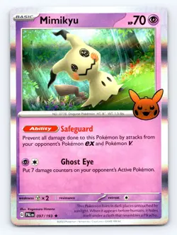 Prize Pack Series Cards #097/193 Mimikyu Holo Rare - Image 1