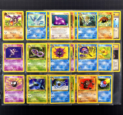 1999 Pokemon 1ST EDITION Fossil Set NON HOLO Card Collection Lot RARE + WotC EX - Image 1