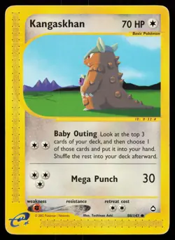 Kangaskhan 88/147 Common Aquapolis Pokemon Card - Image 1