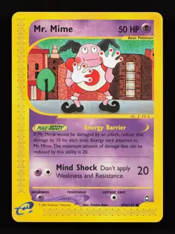 Mr. Mime 95b/147 Common Aquapolis Pokemon Card - Image 1