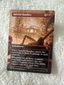 MTG Card Spiteful Banditry Borderless Universes Beyond the Lord of the Rings Tal - Image 1