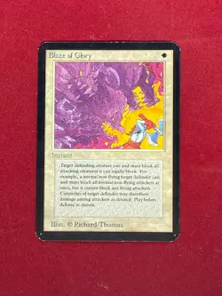 MTG Blaze of Glory Alpha Magic the Gathering - Image 1