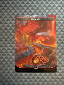 MTG Mountain #489 Galaxy Foil Borderless Basic Land Unfinity (UNF) - Image 1