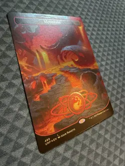 MTG Mountain #489 Galaxy Foil Borderless Basic Land Unfinity (UNF) - Image 3