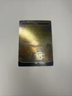 Plains (486) (Borderless) (Galaxy Foil) Unfinity Foil - Image 1