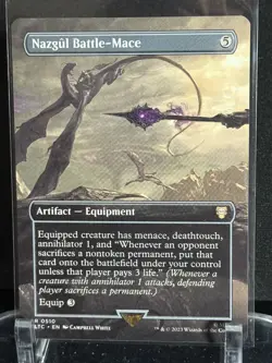 Nazgul Battle-Mace (Borderless) #510 Lord of the Rings LTC Magic MTG - Image 1