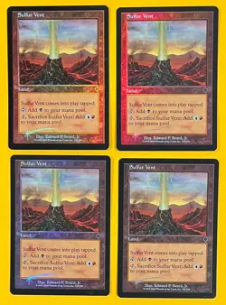 MTG SULPHUR VENT (Foil) (x4) Invasion (OldManMTG 011-791) - Image 1