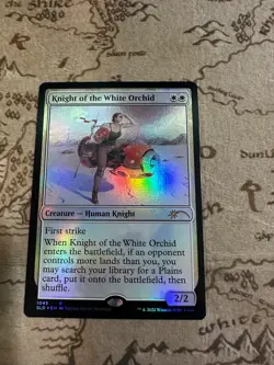 MTG Knight of the White Orchid FOIL NEAR MINT - Secret Lair Drop #1045 - Image 1