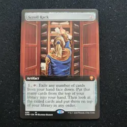 [1x] Scroll Rack - Extended Art Near Mint, English Commander Legends MTG Magic - Image 1