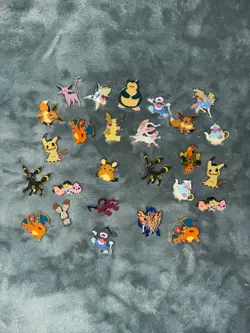 Official pokemon pin lot of 26, eeveelutions, charizard - Image 1
