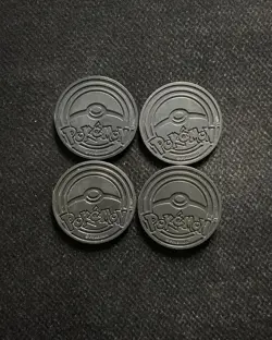 Pokemon TCG Blastoise Gengar Charizard Glow in the Dark Coins Purple Lot*4 -LU57 - Image 2