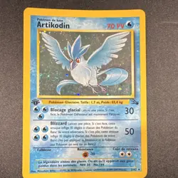 Pokemon Artikodin 1st Edition Holo Card Fossil 2/62 Basic 70HP French 1999 Rare - Image 1