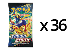 Pokemon TCG Crown Zenith Booster Pack Lot of 36 FACTORY SEALED PACKS! - Image 1