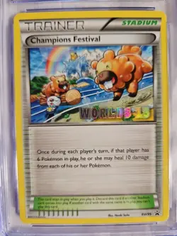 Pokemon-Champions Festival-(2013) World CHAMPIONSHIPS-# BW95- Graded CGC-8.5... - Image 3