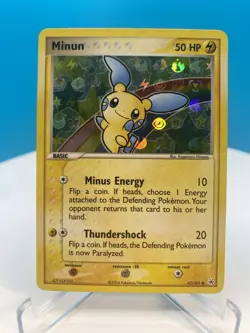 Pokemon TCG Minun Reverse Holo 67/101 Pokemon Hidden Legends - NEAR MINT - Image 1