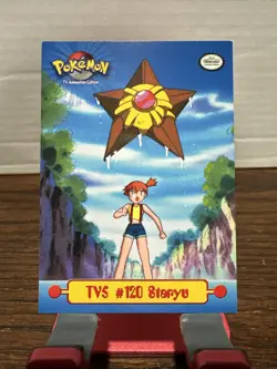 Pokemon Topps - TV5 #120 Staryu with Misty (B) - Image 1