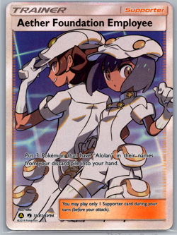 Aether Foundation Employee - SV81/SV94 - Pokemon Hidden Fates Sun Moon NM - Image 1
