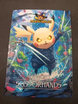 Edward Scissorhands (Pikachu) #5 - Window Holo Electric Pikachu Cosplay Pokemon - Image 1