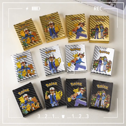 55PCS Pok Card Foil GOLD PACK CARDS TCG GX Vmax GX Card Charizard Rare - Image 2