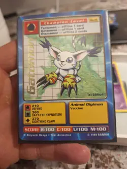 1999 Gatomon Bo-15 Series 1 Booster Digimon Card Digi-Battle Bandai TCG - Image 1