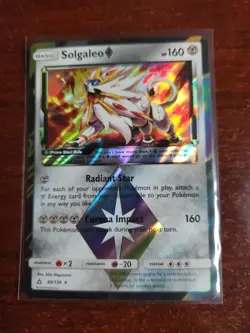 Pokemon SM - Ultra Prism Solgaleo Prism Star 89/156 Holo Rare Card - Image 1